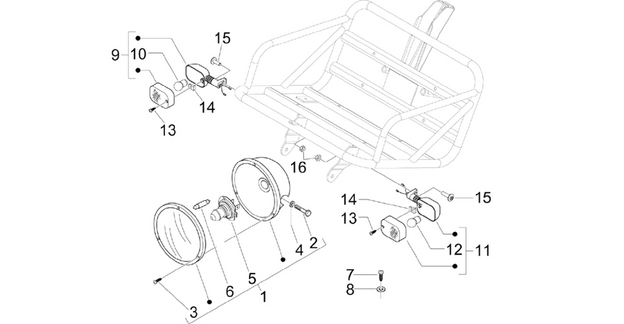 Front headlamps - Turn signal lamps