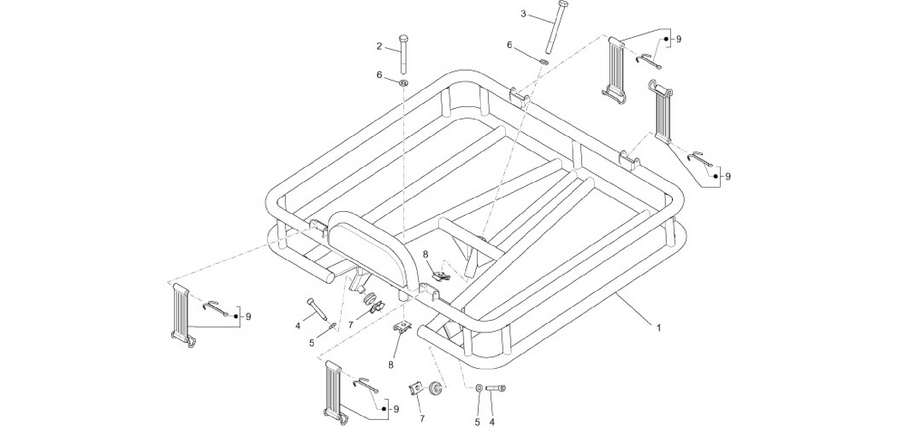 Rear luggage rack