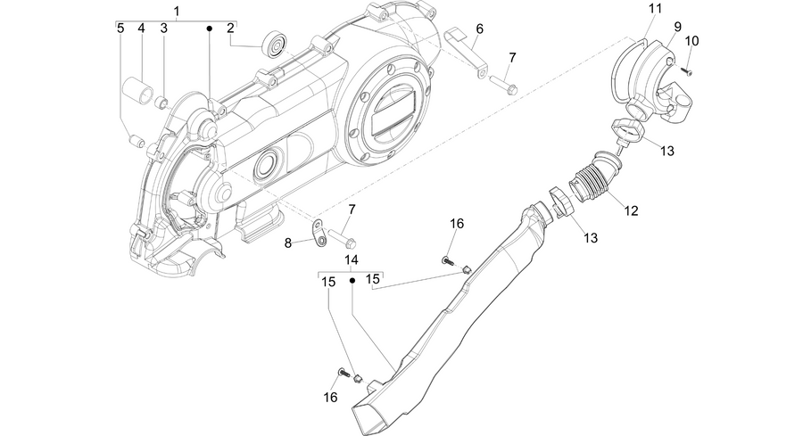 Crankcase cover - Crankcase cooling