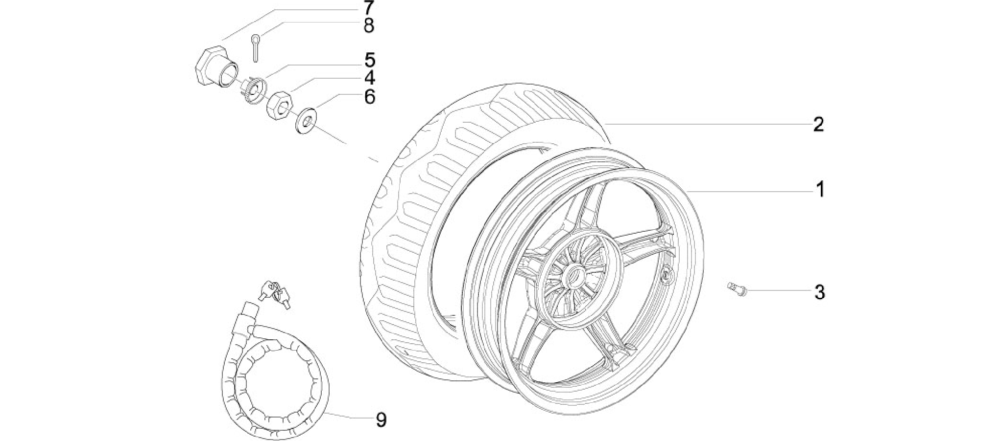 Rear wheel
