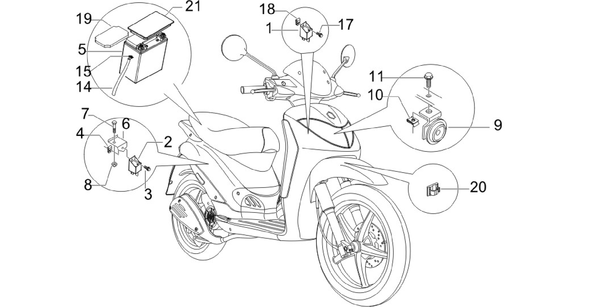 Remote control switches - Battery - Horn