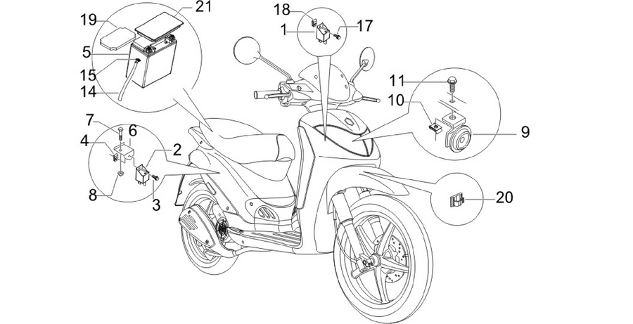 Remote control switches - Battery - Horn