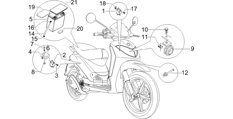 Remote control switches - Battery - Horn