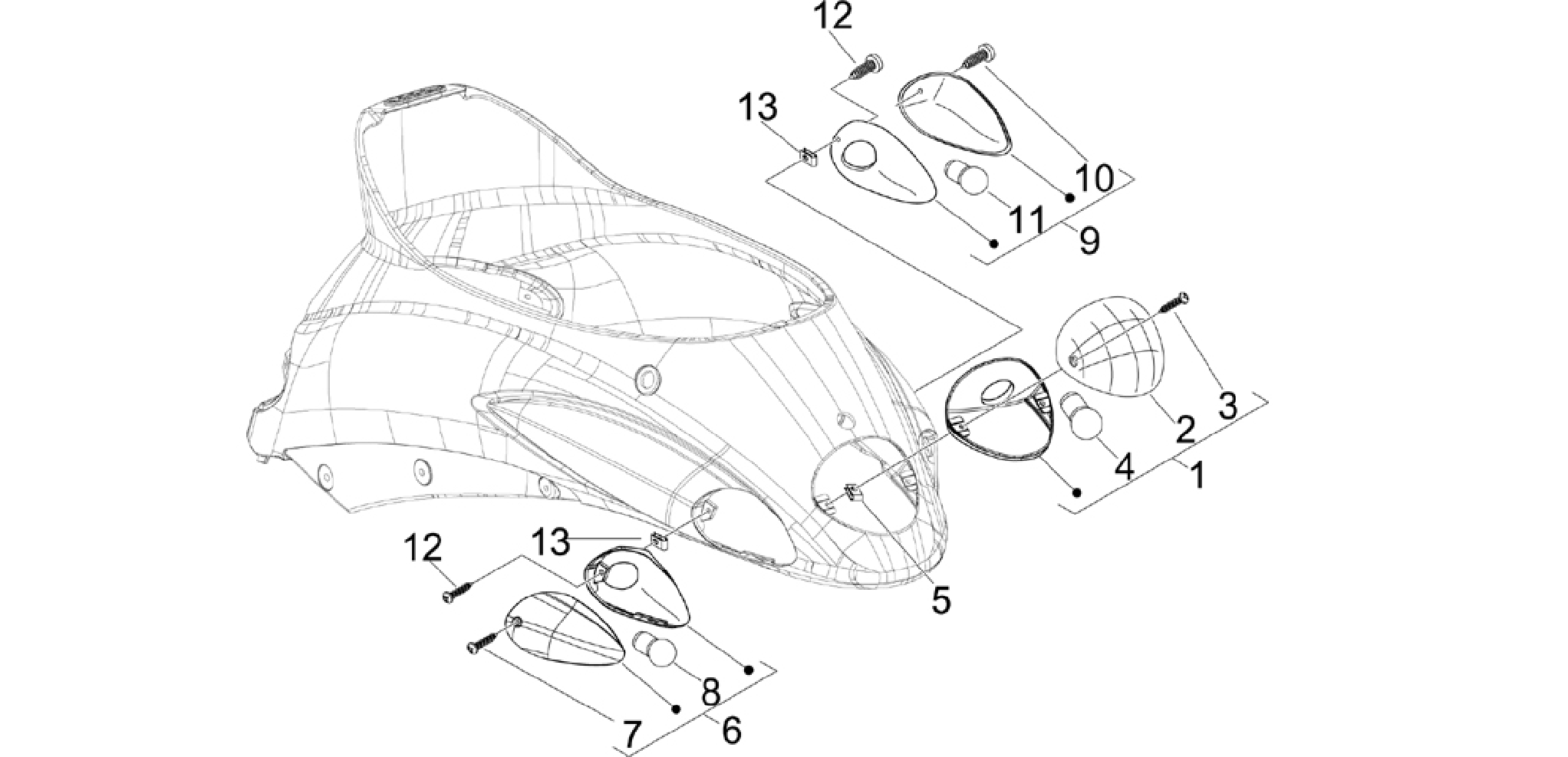 Rear headlamps - Turn signal lamps