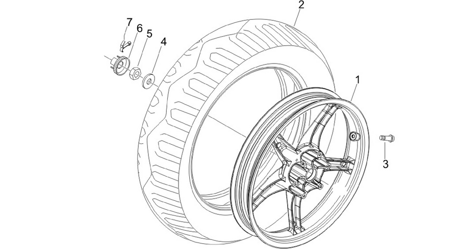 Rear wheel