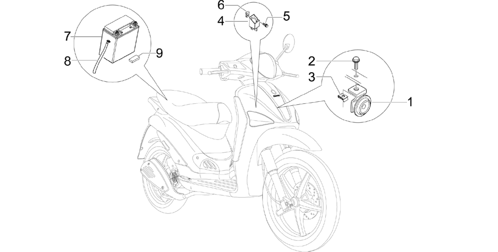 Remote control switches - Battery - Horn