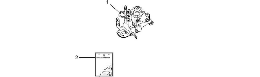 Carburettor, assembly - Union pipe