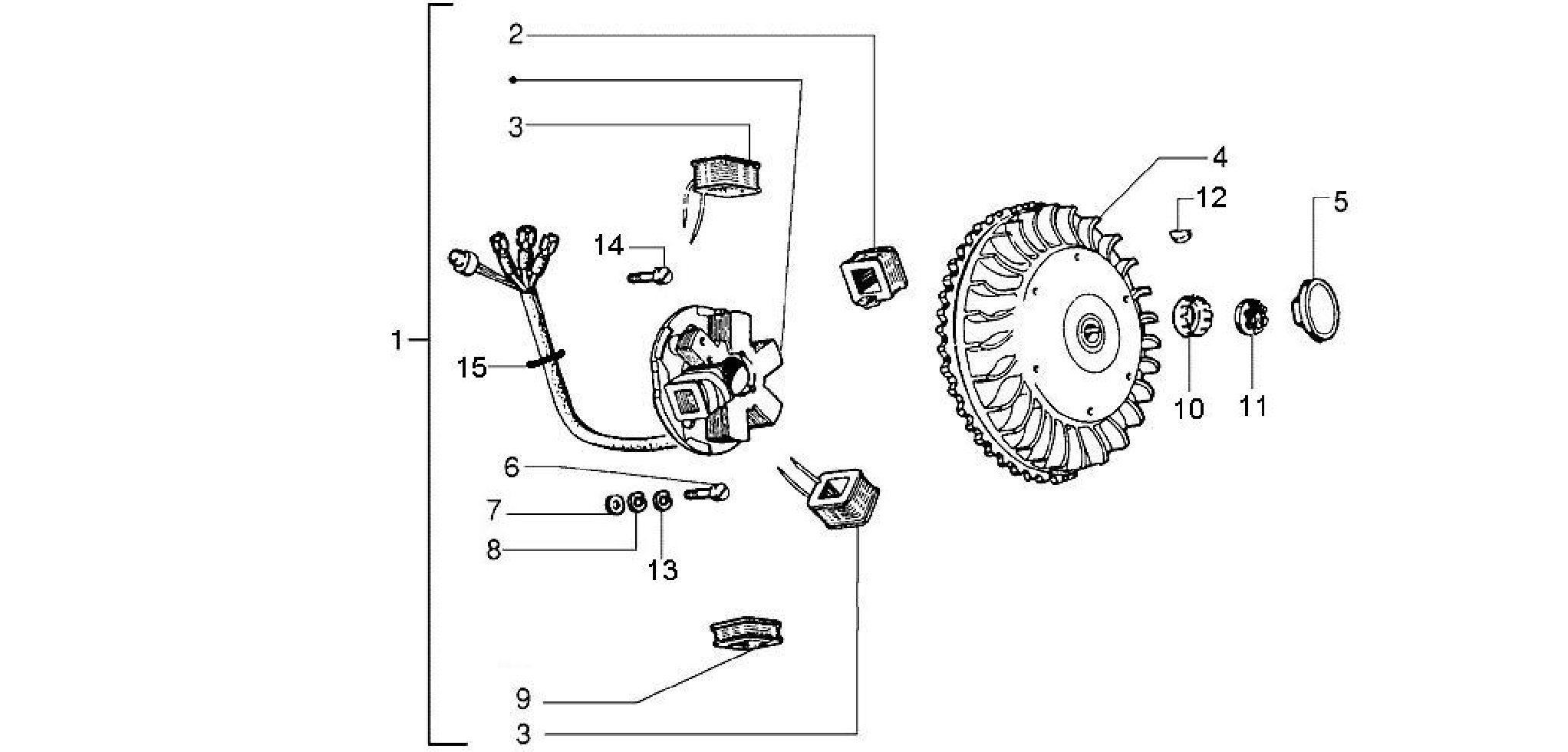 Flywheel magneto