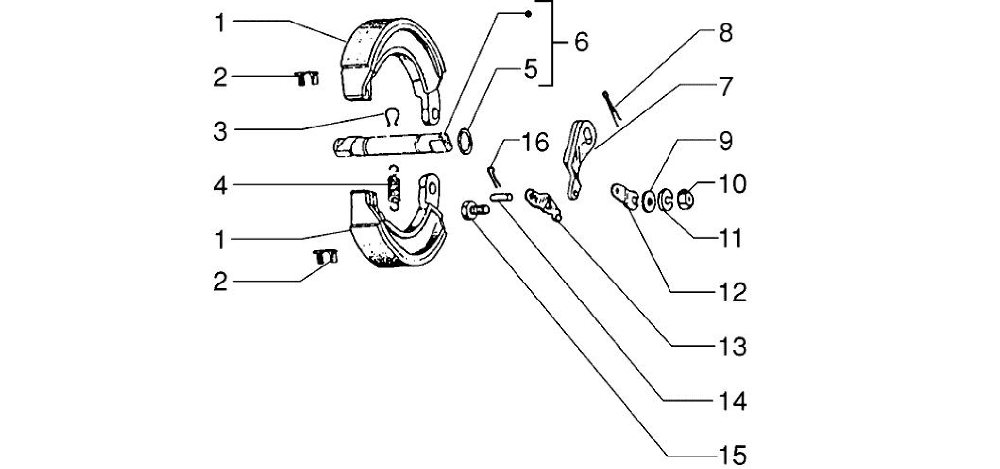 Rear brake - Brake jaw