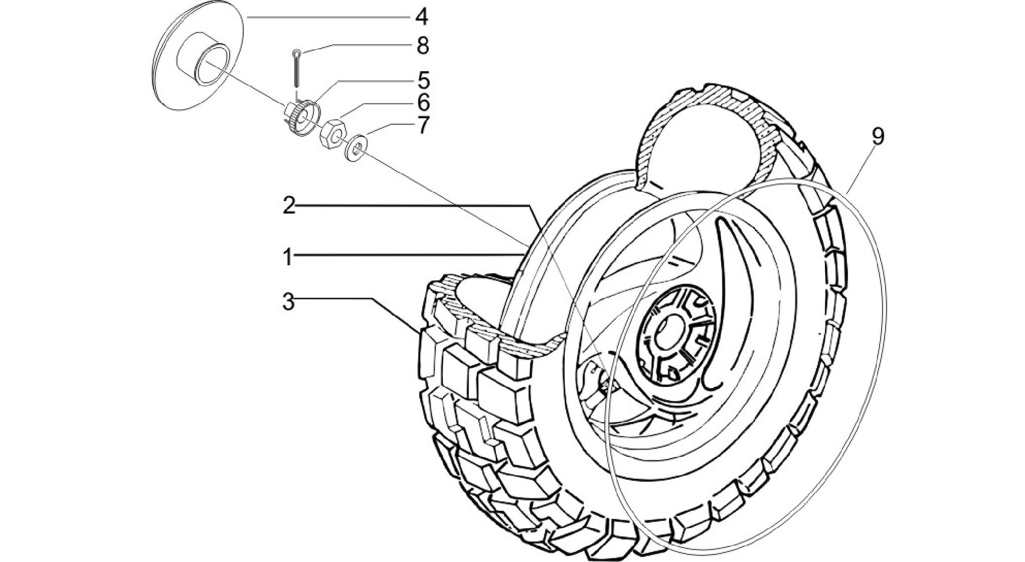 Rear wheel