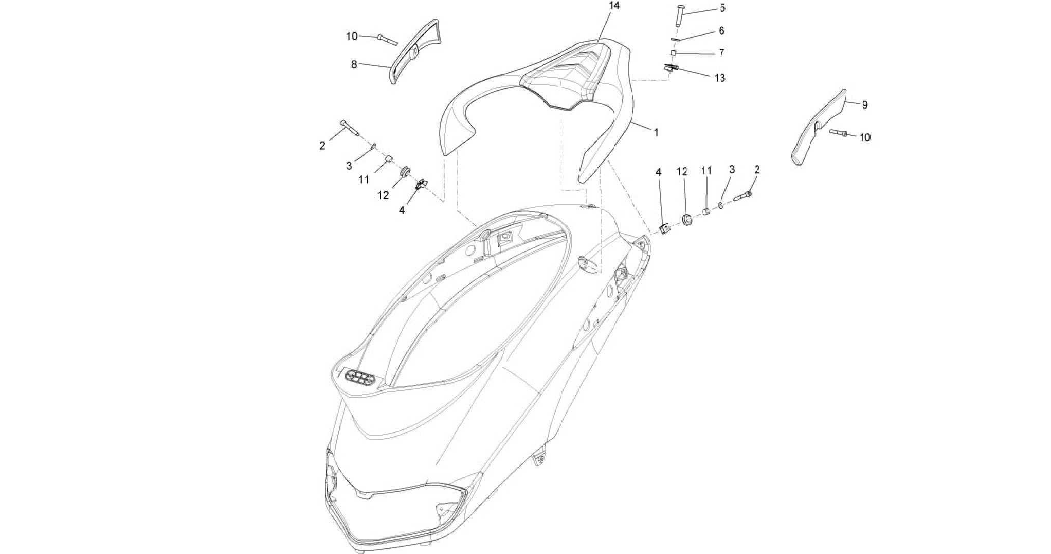Rear luggage rack