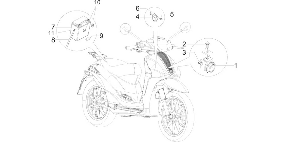 Remote control switches - Battery - Horn