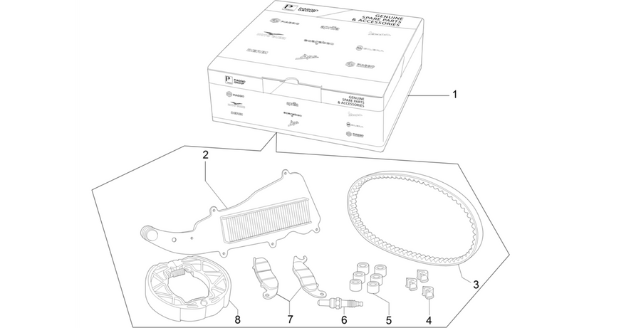 Complete wear and maintenance kit