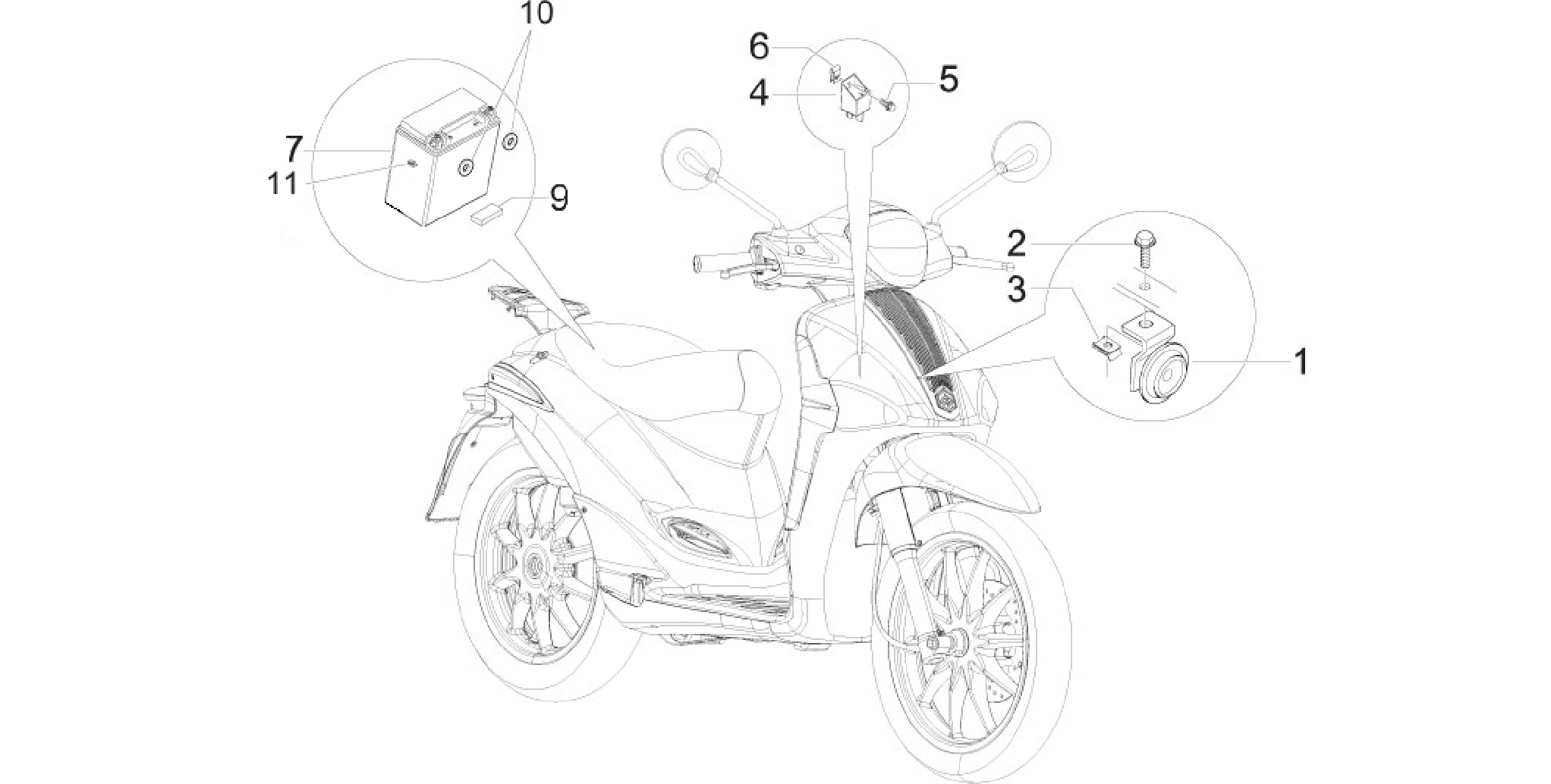 Remote control switches - Battery - Horn