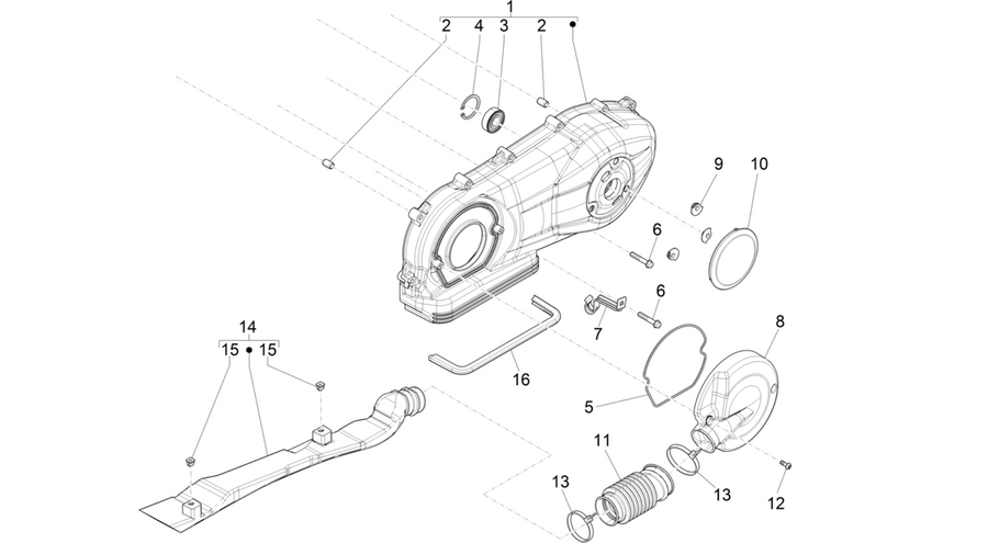 Crankcase cover - Crankcase cooling
