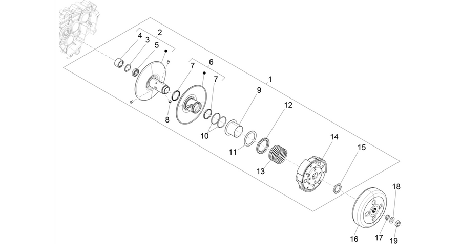 Driven pulley