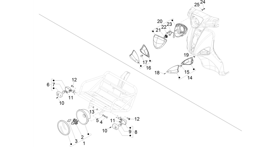 Front headlamps - Turn signal lamps