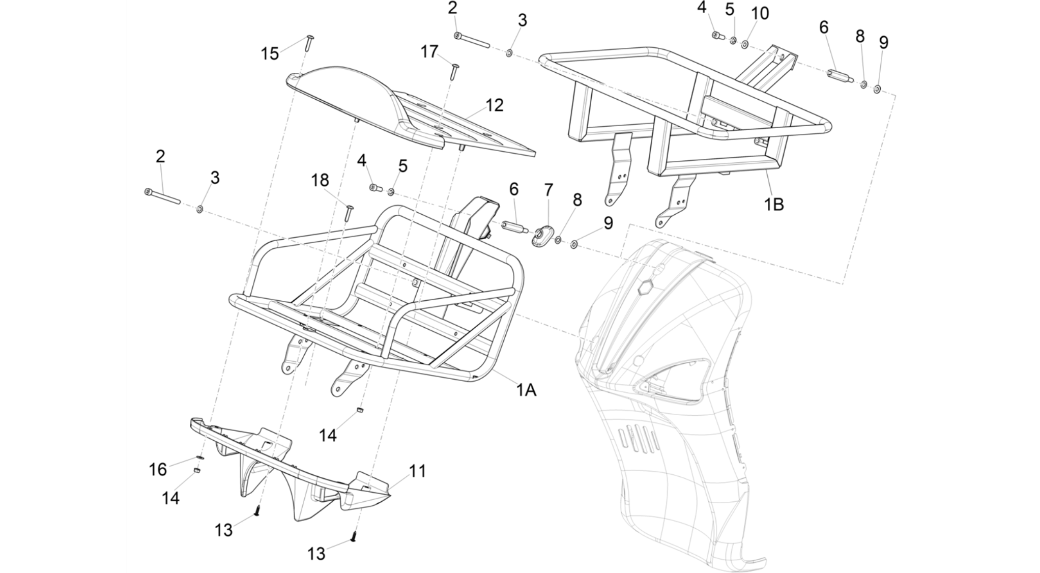 Front luggage rack