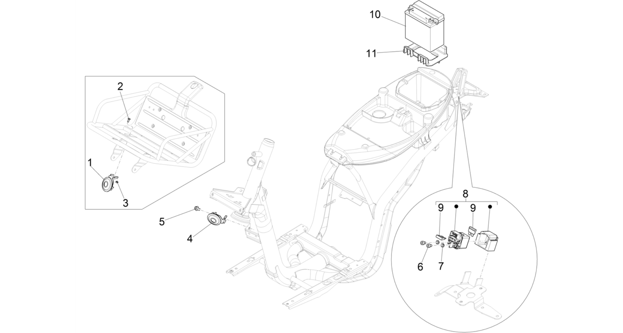Remote control switches - Battery - Horn