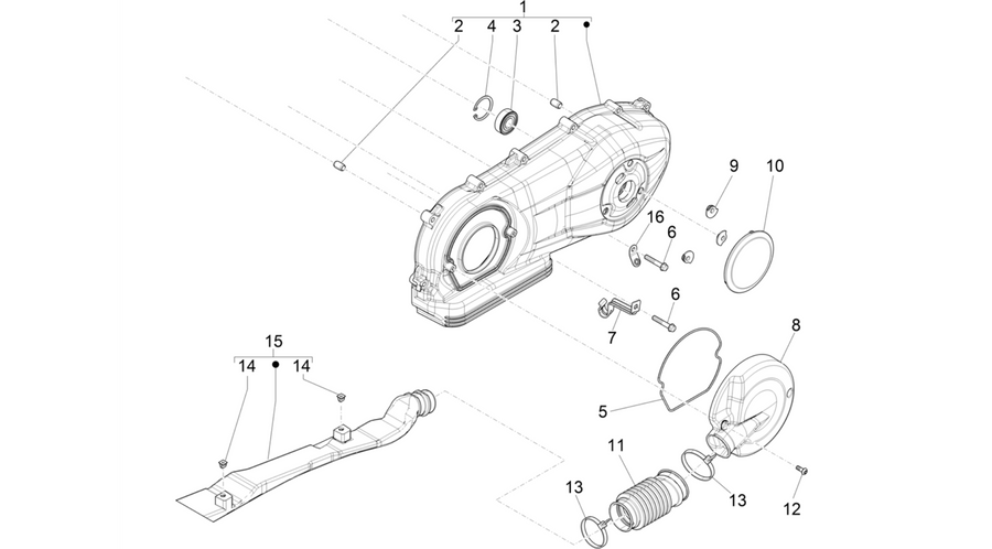 Crankcase cover - Crankcase cooling