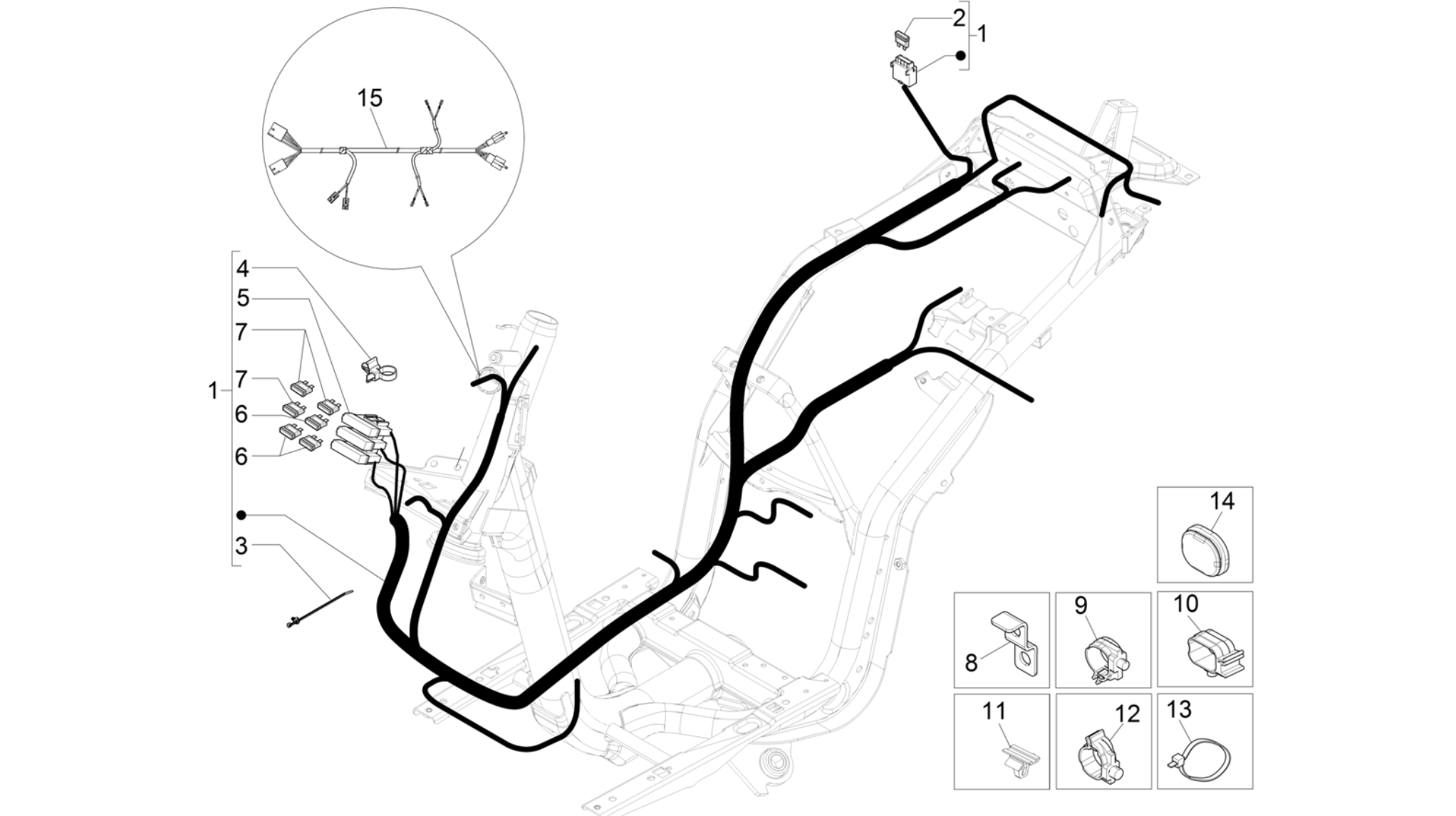 Main cable harness