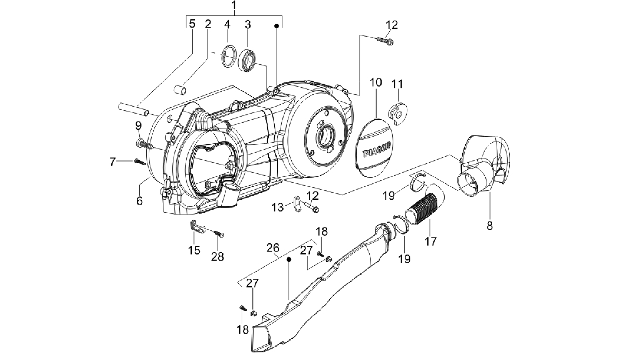 Crankcase cover - Crankcase cooling