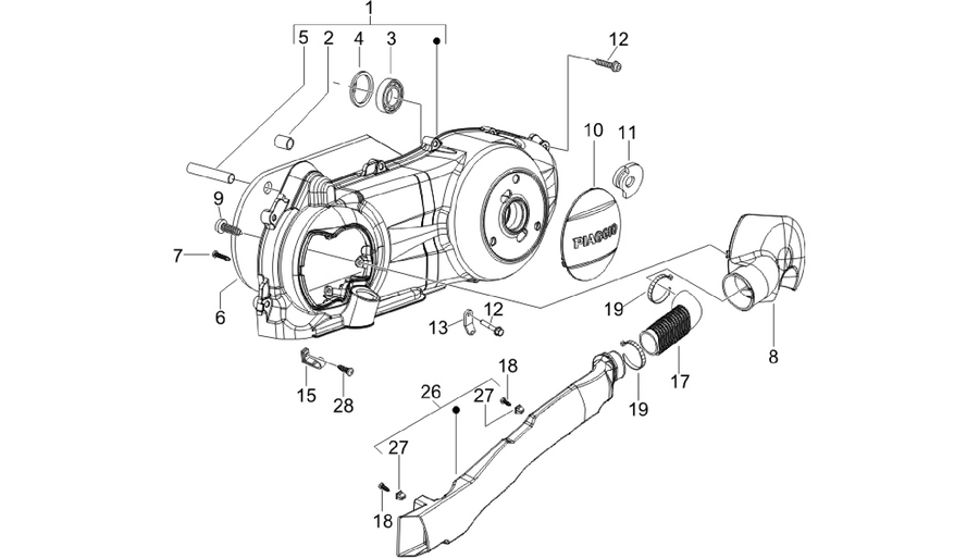 Crankcase cover - Crankcase cooling