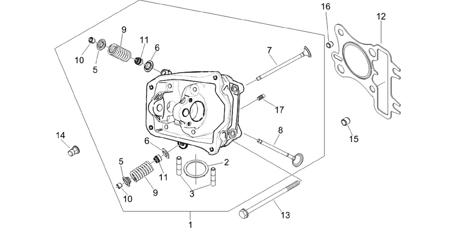 Cylinder head unit - Valve