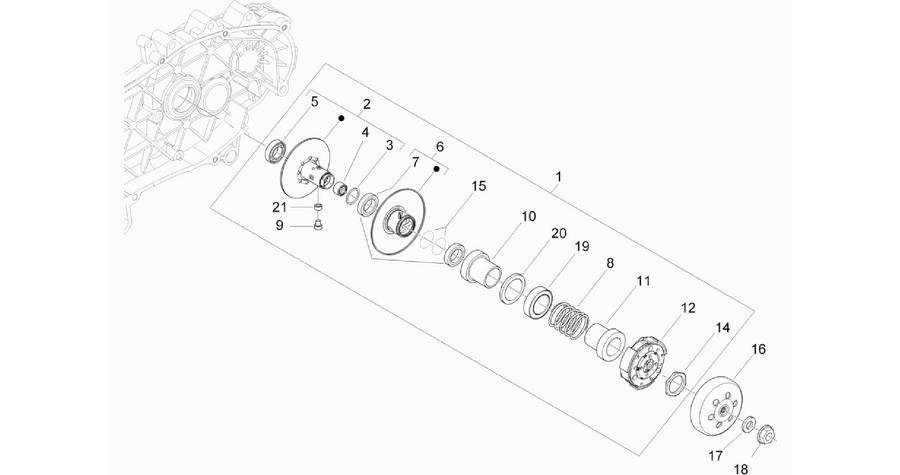 Driven pulley