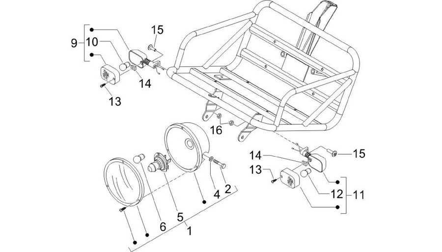 Front headlamps - Turn signal lamps