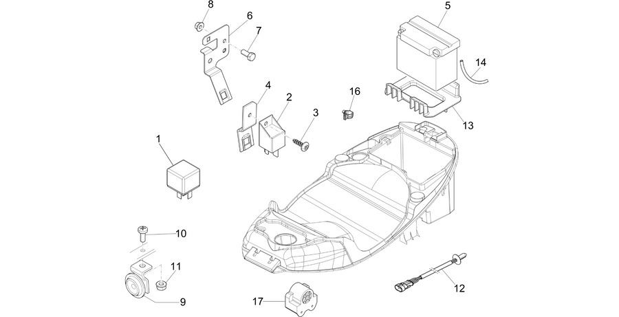 Remote control switches - Battery - Horn