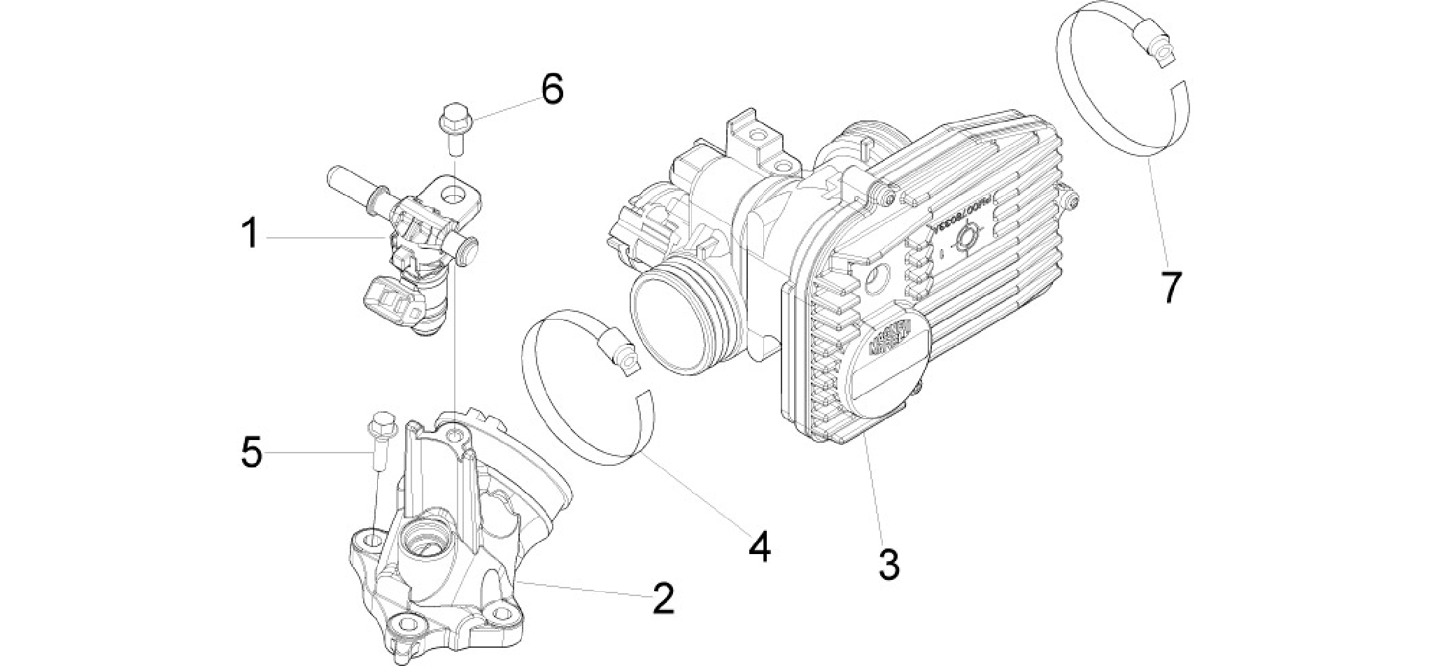 Throttle body - Injector - Induction joint