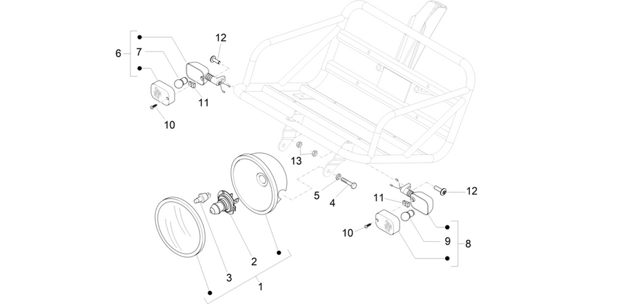 Front headlamps - Turn signal lamps
