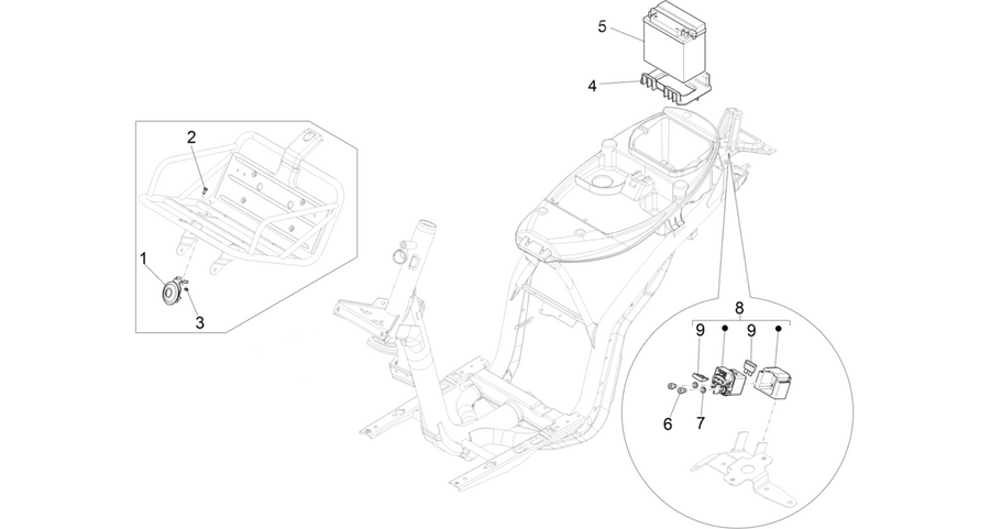 Remote control switches - Battery - Horn