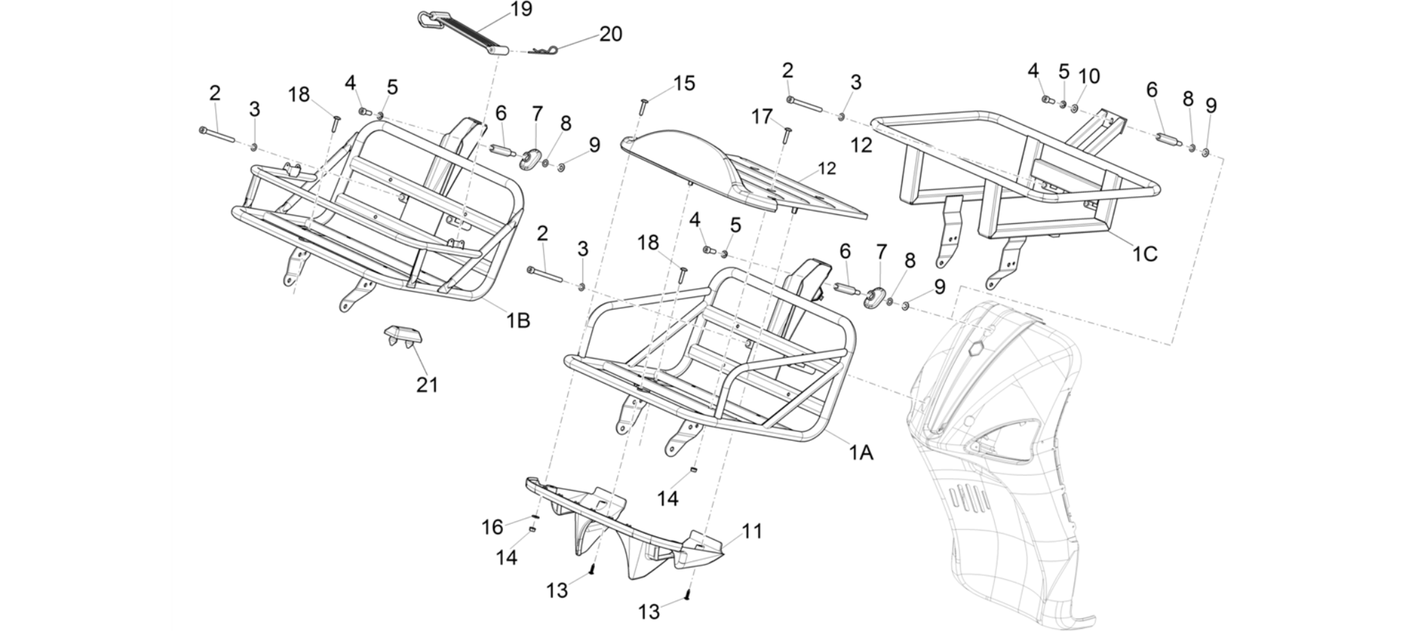 Front luggage rack