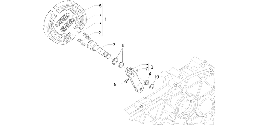 Rear brake - Brake jaw