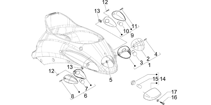Rear headlamps - Turn signal lamps