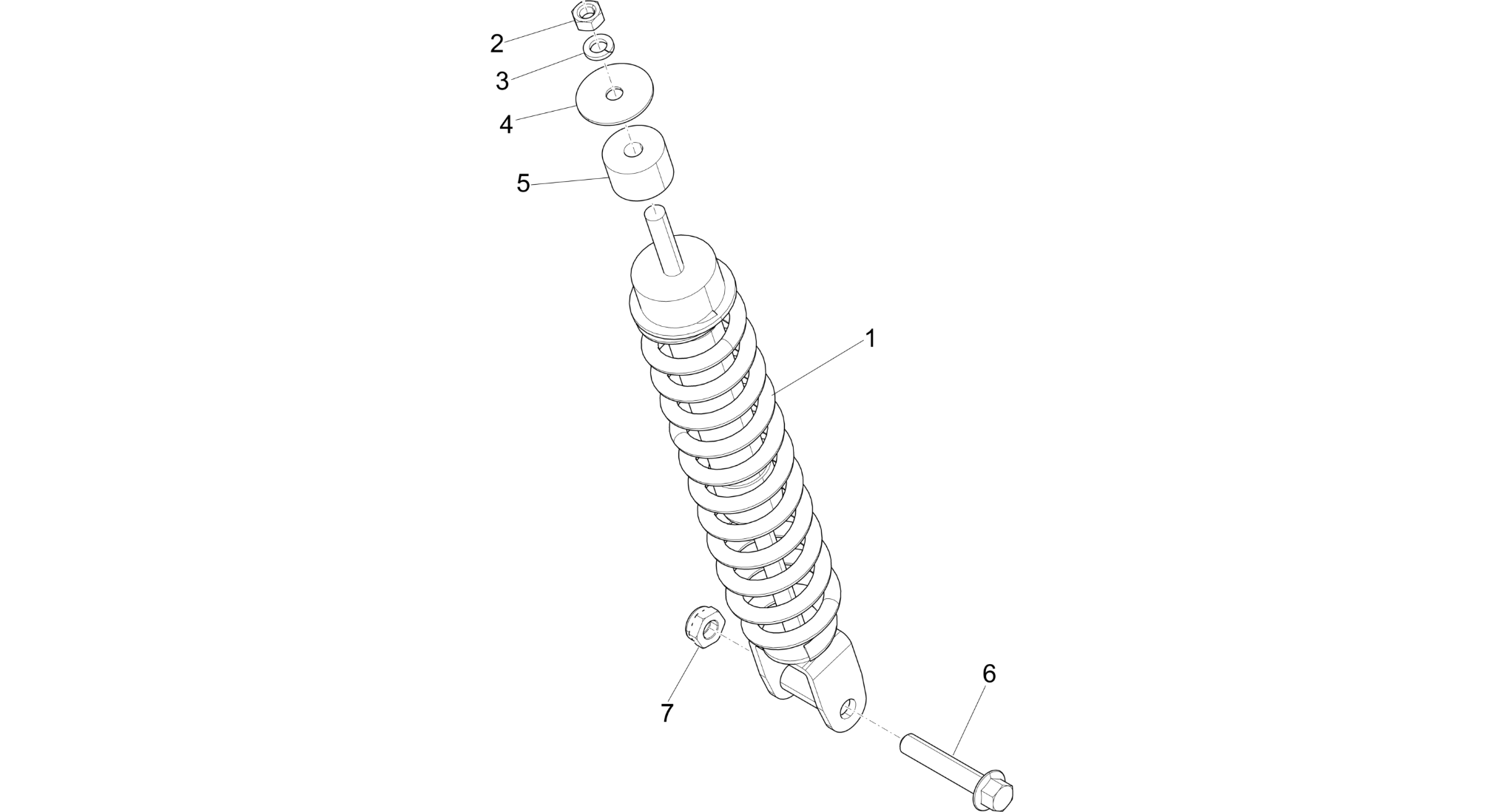Rear suspension - Shock absorber/s