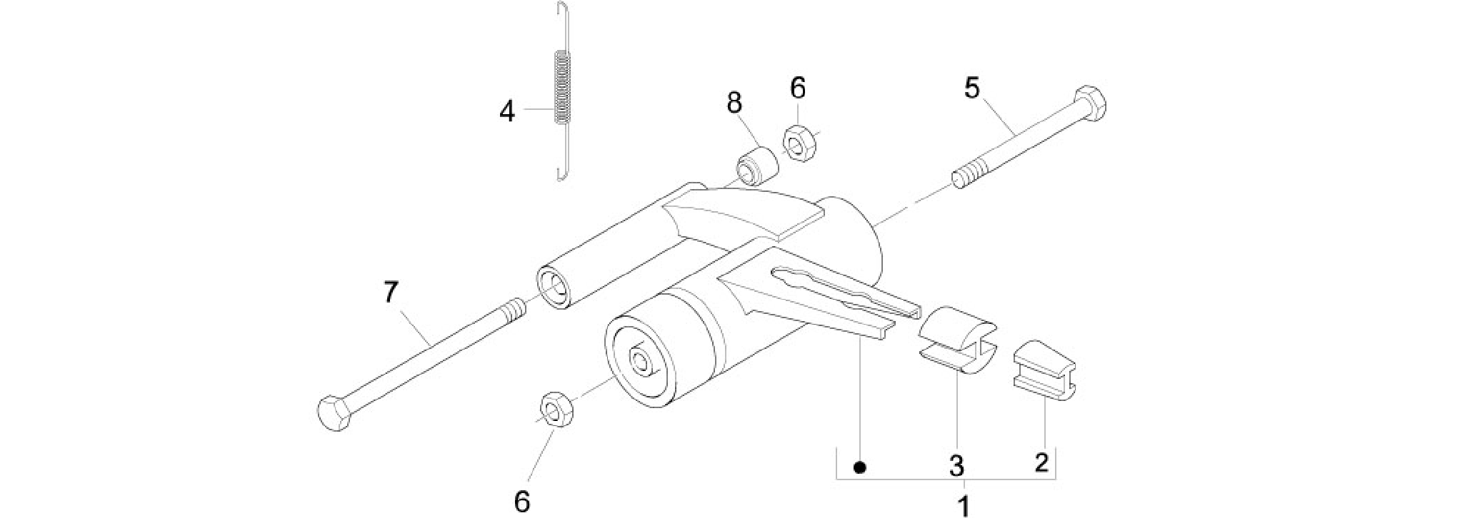 Swinging arm
