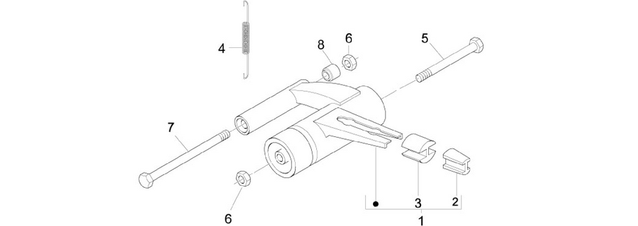 Swinging arm