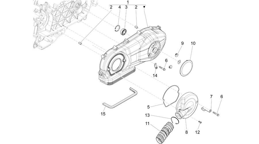 Crankcase cover - Crankcase cooling