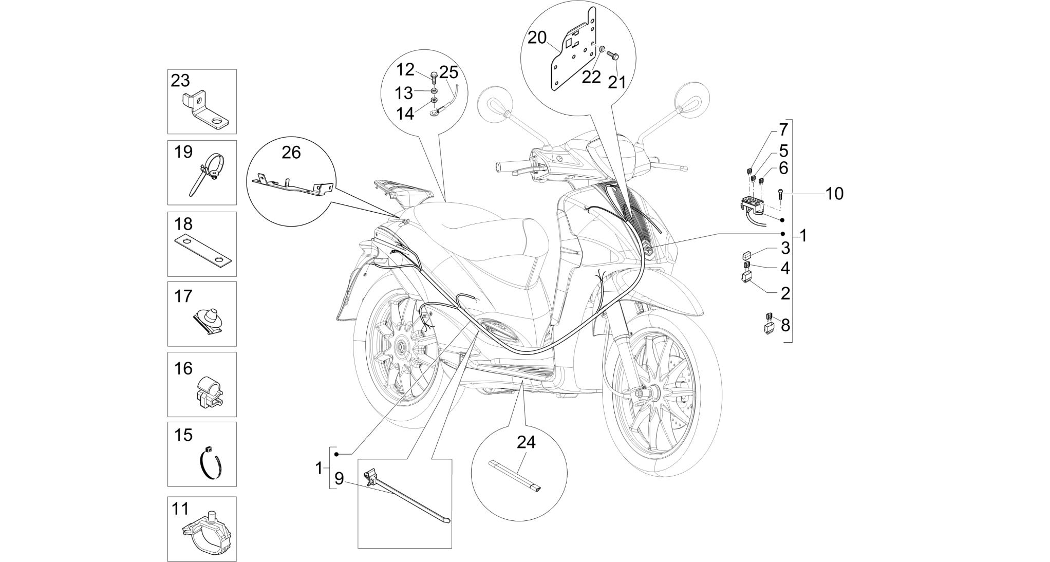 Main cable harness
