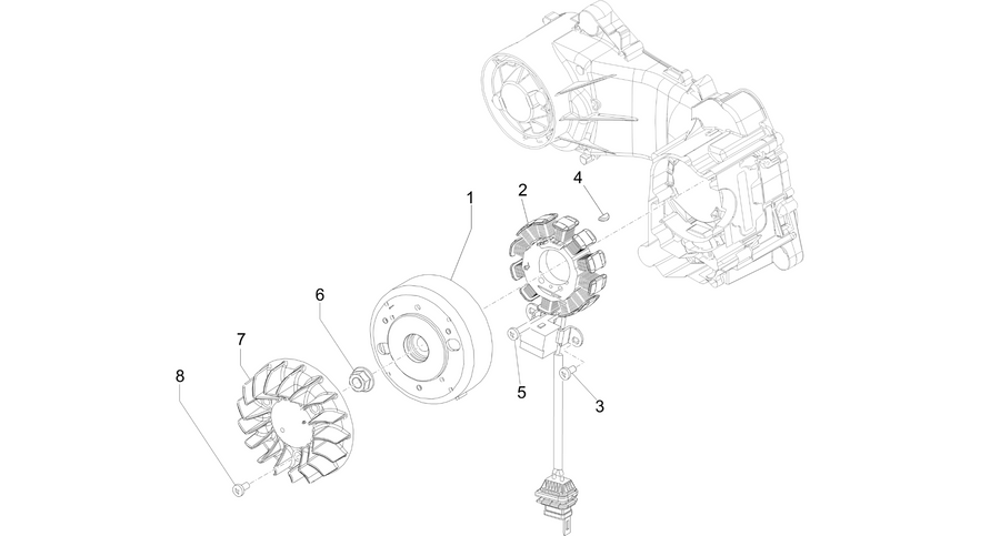 Flywheel magneto