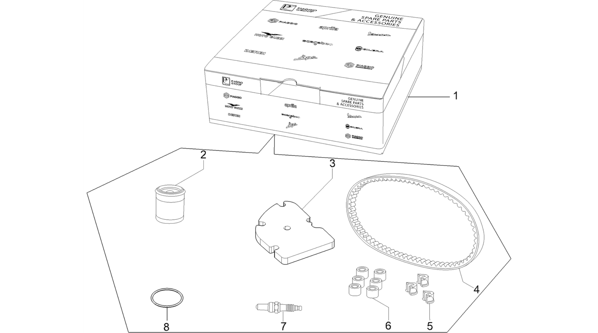 Complete wear and maintenance kit