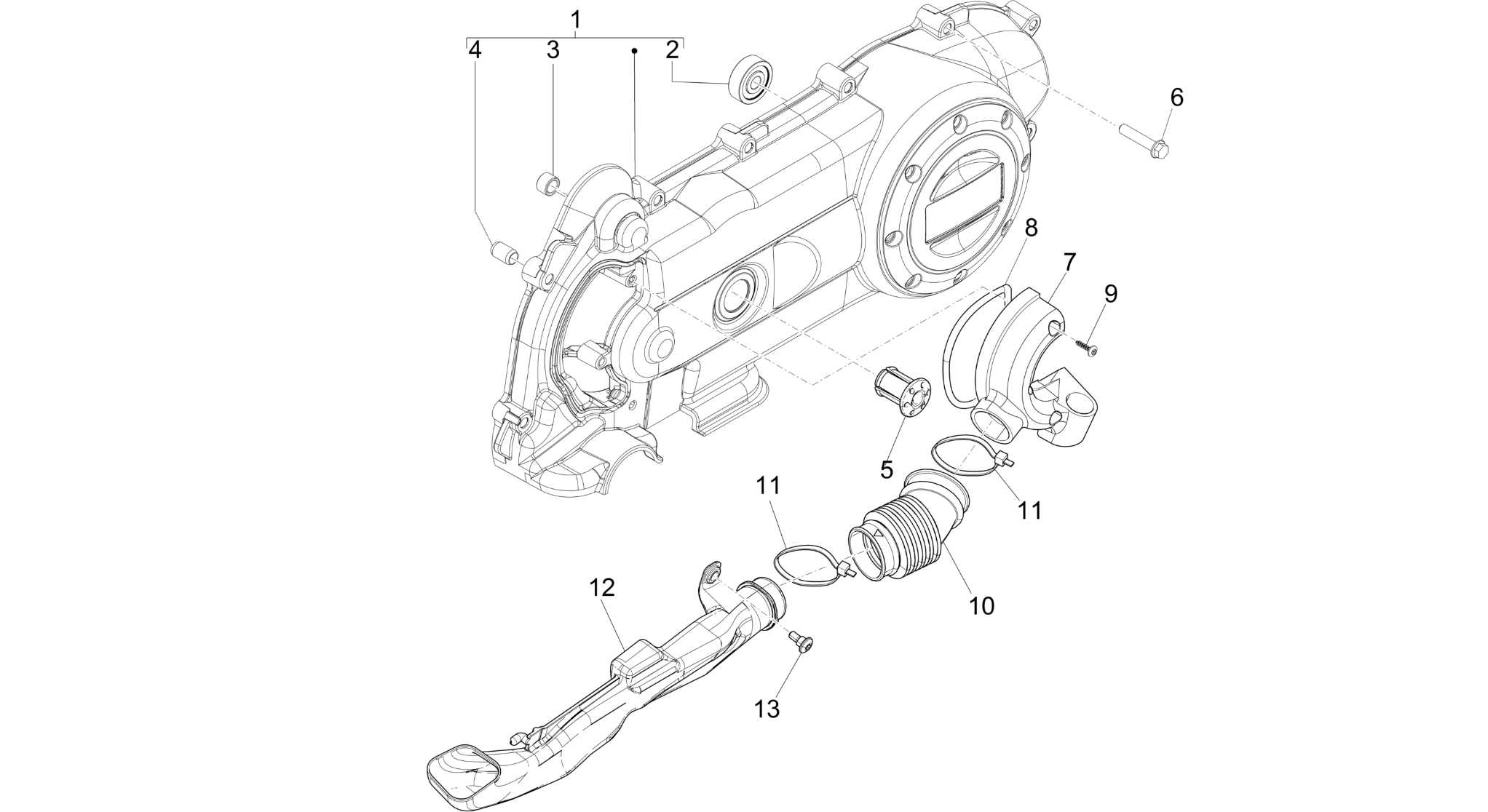 Crankcase cover - Crankcase cooling