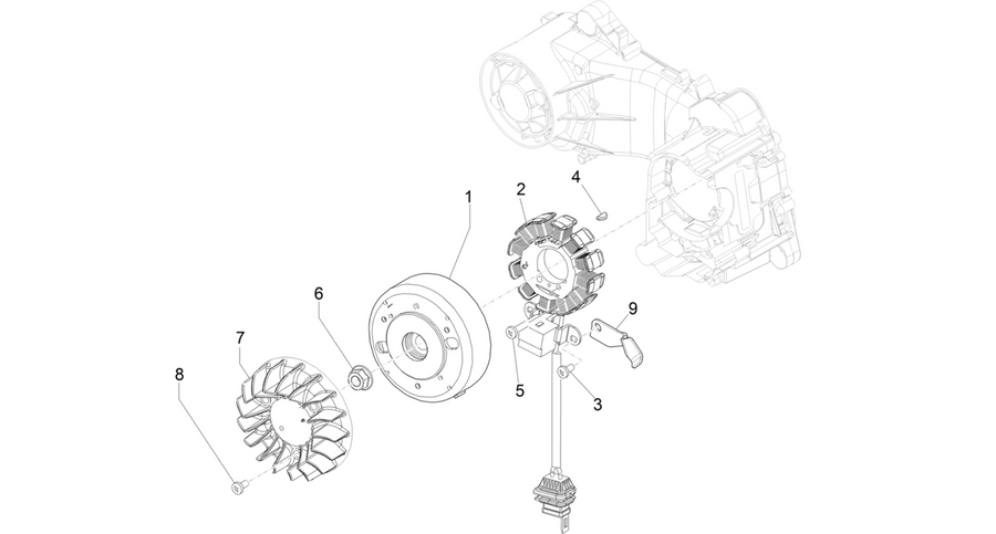 Flywheel magneto