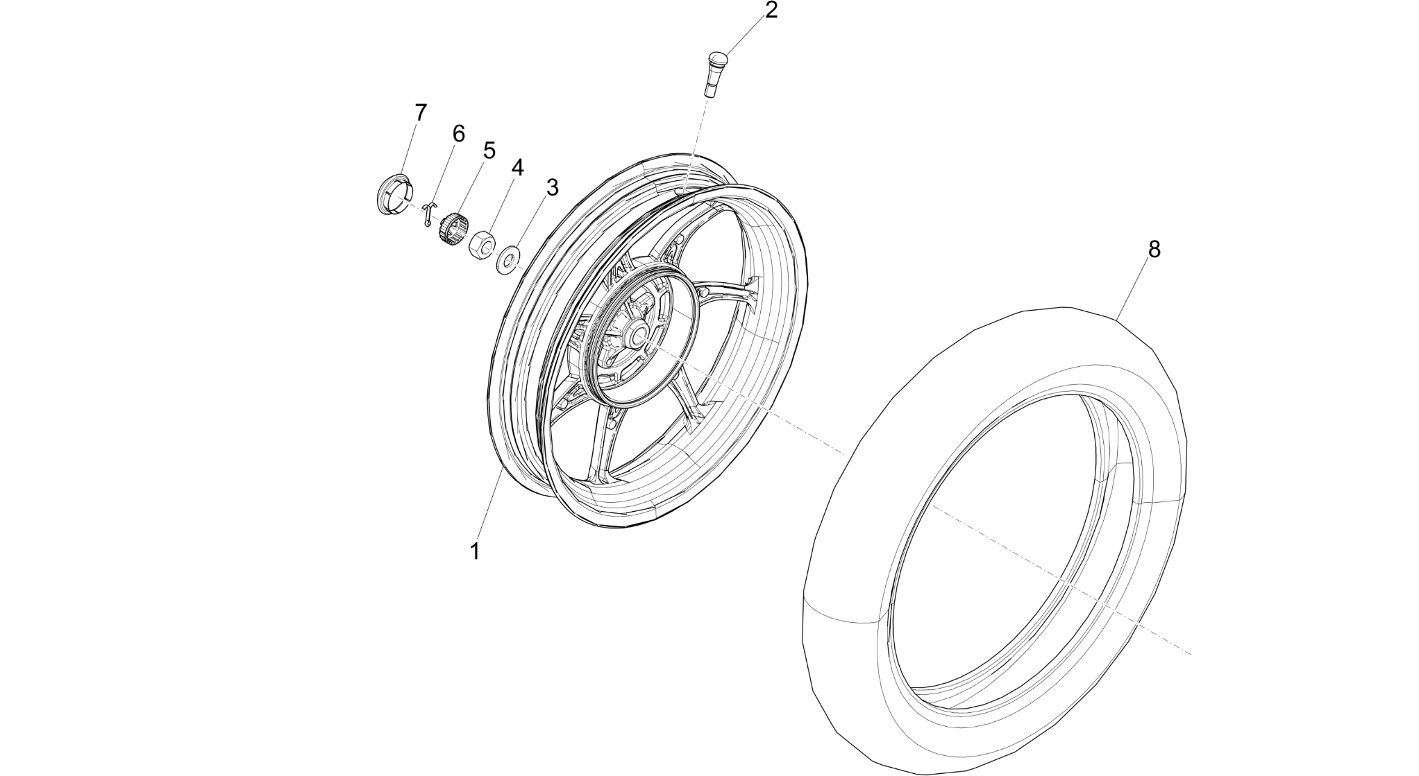 Rear wheel