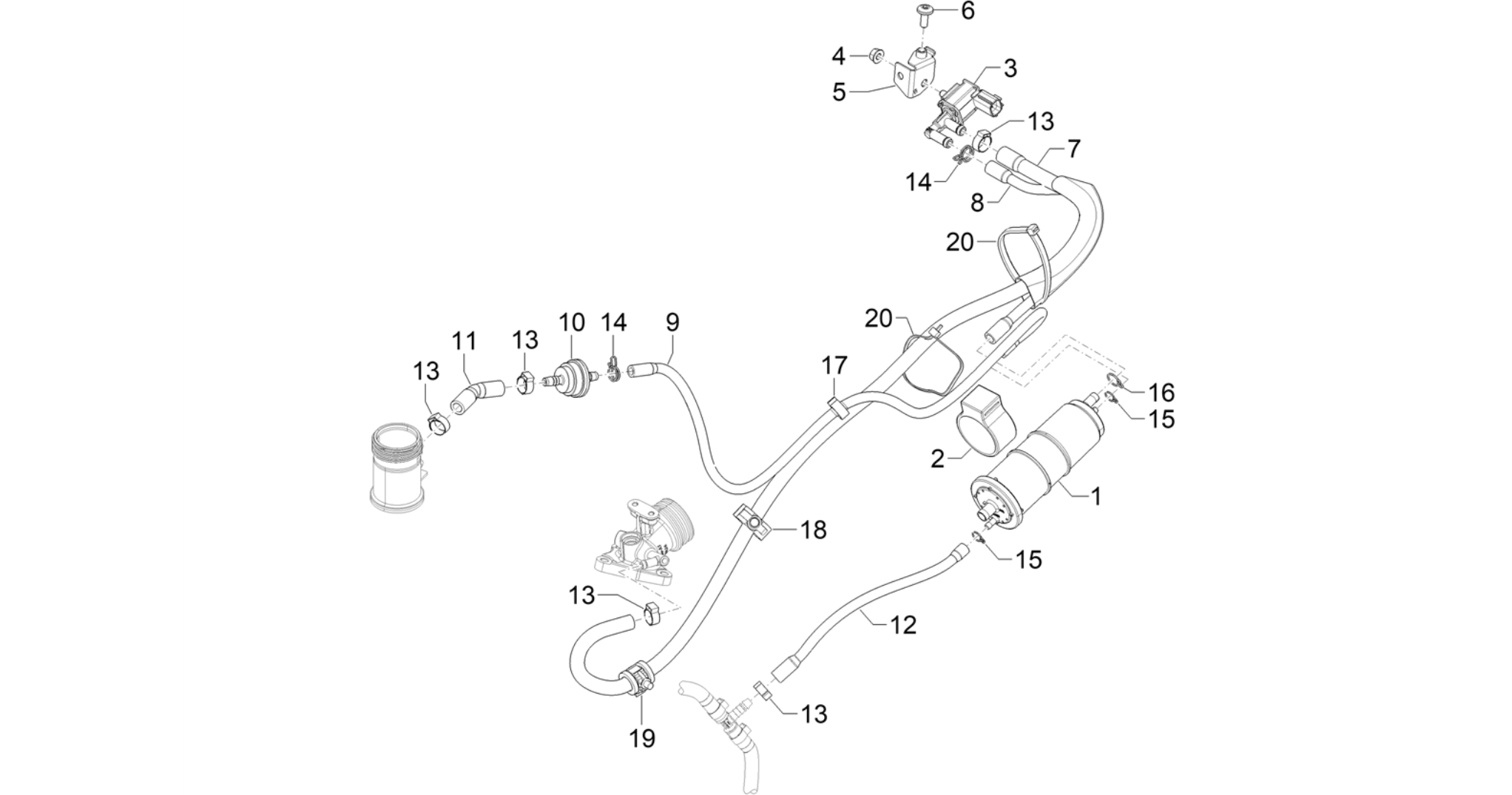 Anti-percolation system