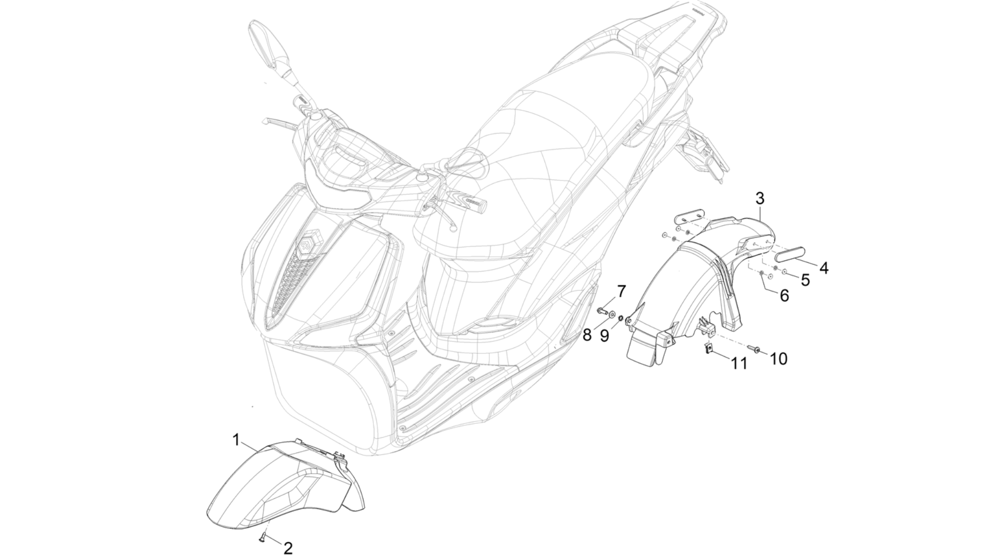 Wheel huosing - Mudguard