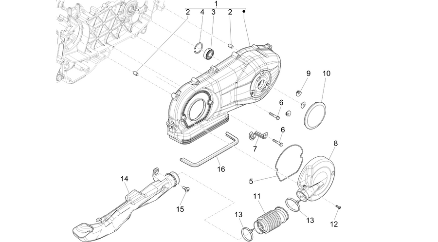 Crankcase cover - Crankcase cooling